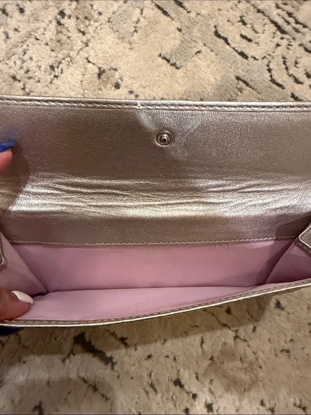 Coach Metallic Champagne Leather Wallet